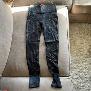 Spanx leather leggings